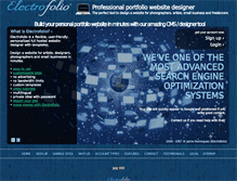 Tablet Screenshot of electrofolio.com